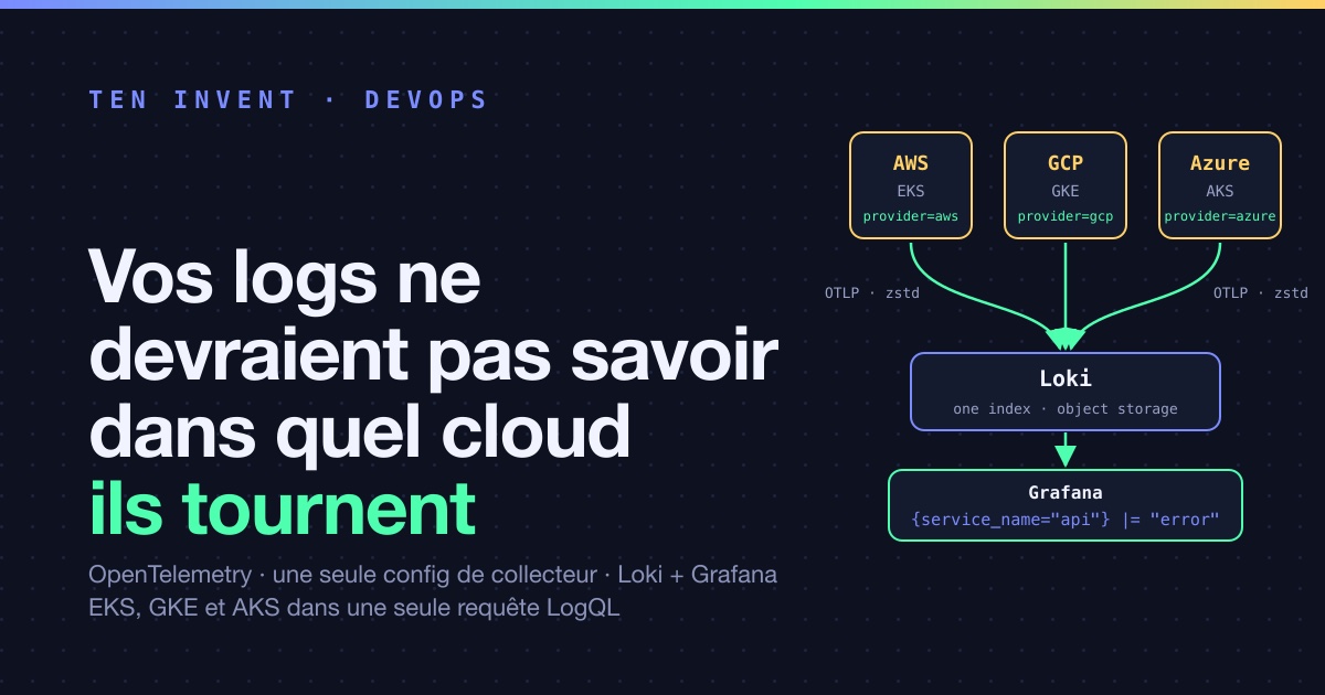 Vos logs ne devraient pas savoir dans quel cloud ils tournent
