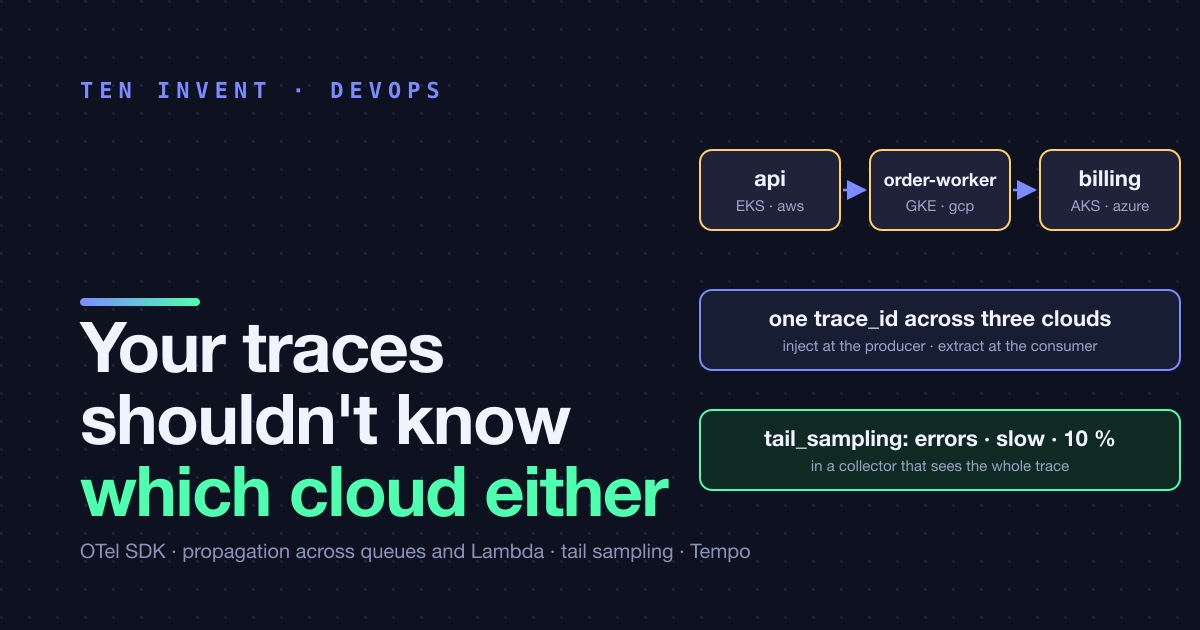 Your traces shouldn't know which cloud they run in either